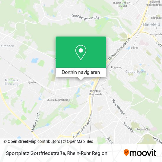 Sportplatz Gottfriedstraße Karte