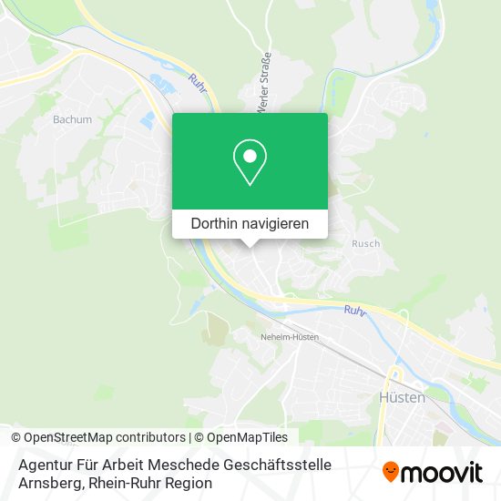 Agentur Für Arbeit Meschede Geschäftsstelle Arnsberg Karte