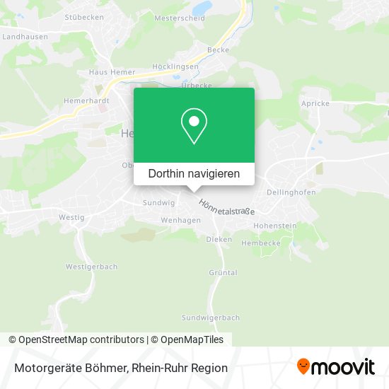 Motorgeräte Böhmer Karte