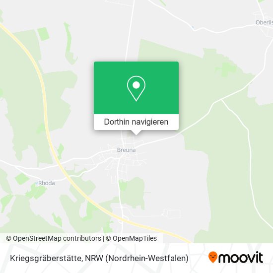 Kriegsgräberstätte Karte