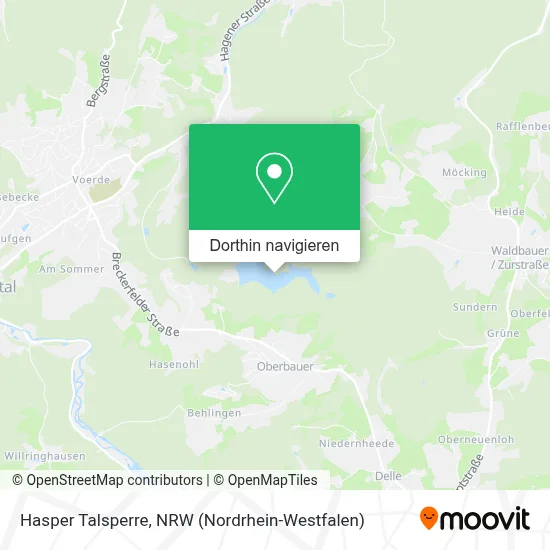 Hasper Talsperre Karte