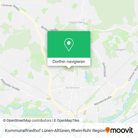 Kommunalfriedhof Lünen-Altlünen Karte