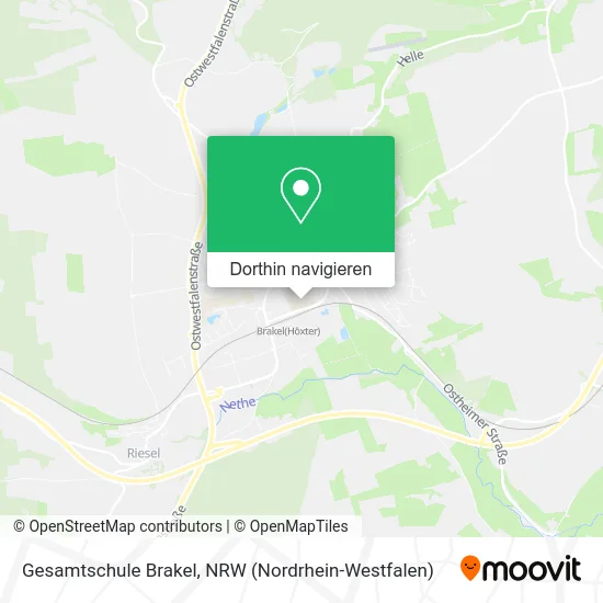 Gesamtschule Brakel Karte