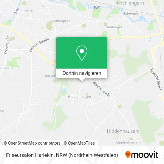 Friseursalon Harlekin Karte