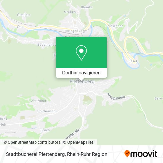 Stadtbücherei Plettenberg Karte