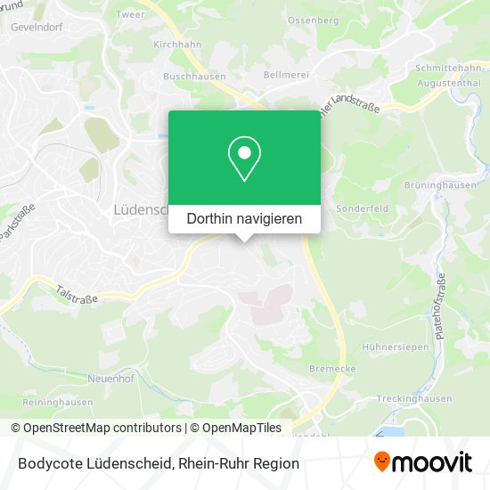 Bodycote Lüdenscheid Karte