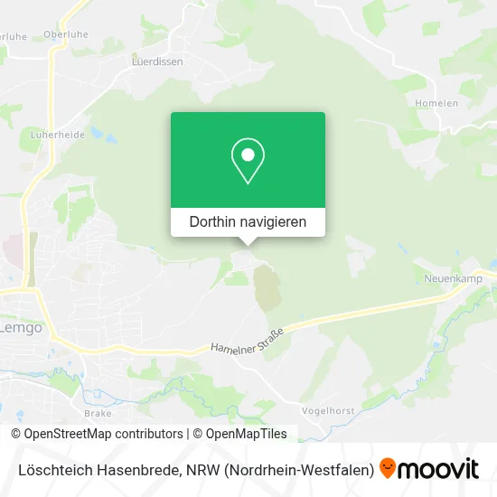 Löschteich Hasenbrede Karte