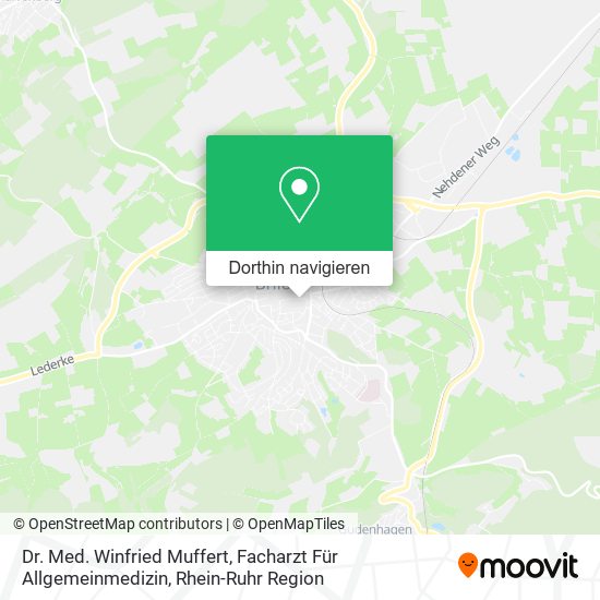 Dr. Med. Winfried Muffert, Facharzt Für Allgemeinmedizin Karte