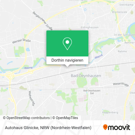 Autohaus Glinicke Karte