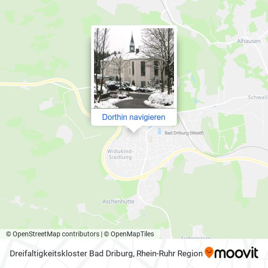 Dreifaltigkeitskloster Bad Driburg Karte