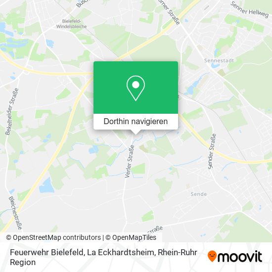 Feuerwehr Bielefeld, La Eckhardtsheim Karte