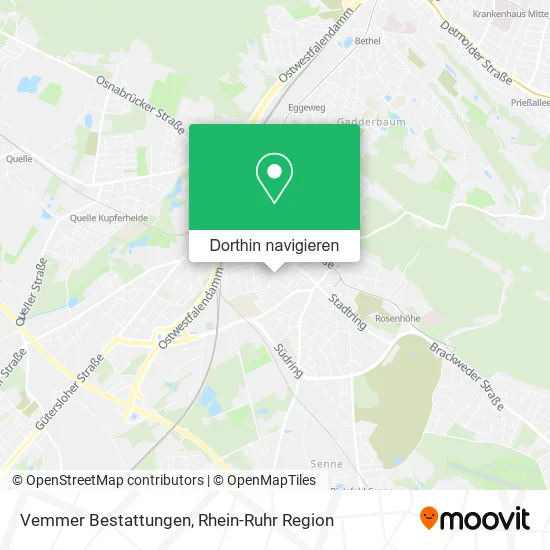 Vemmer Bestattungen Karte