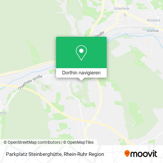 Parkplatz Steinberghütte Karte