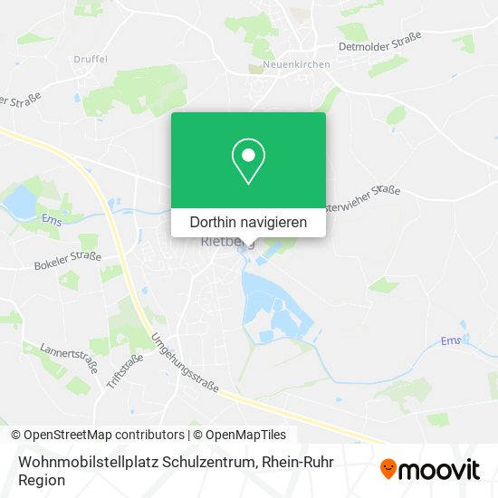 Wohnmobilstellplatz Schulzentrum Karte