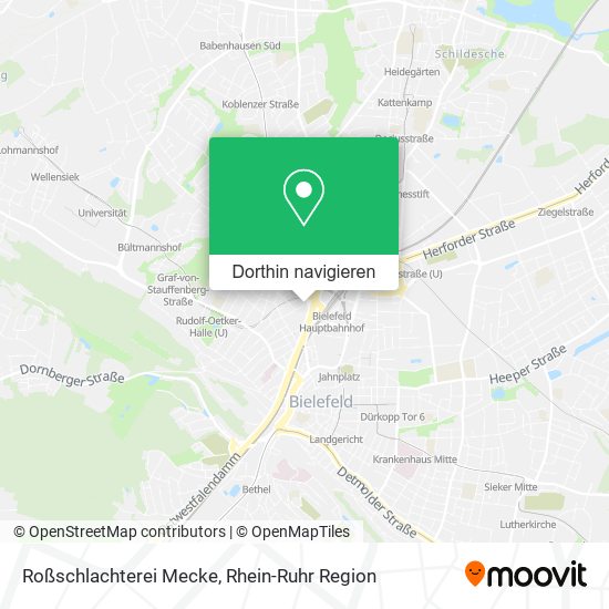 Roßschlachterei Mecke Karte