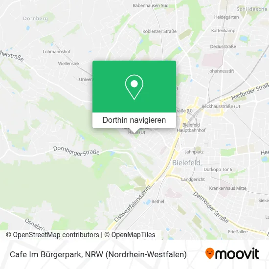 Cafe Im Bürgerpark Karte