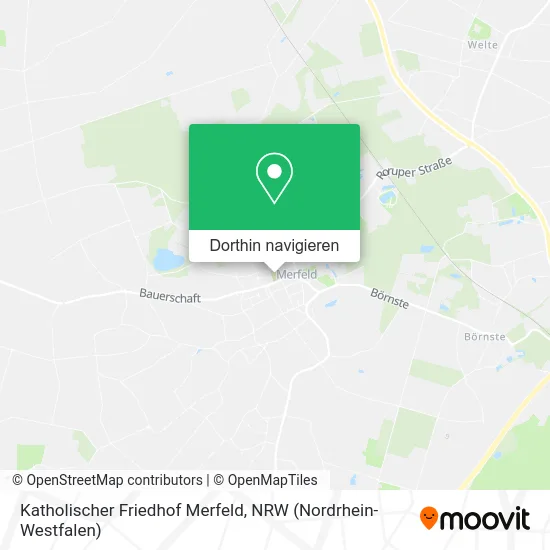 Katholischer Friedhof Merfeld Karte