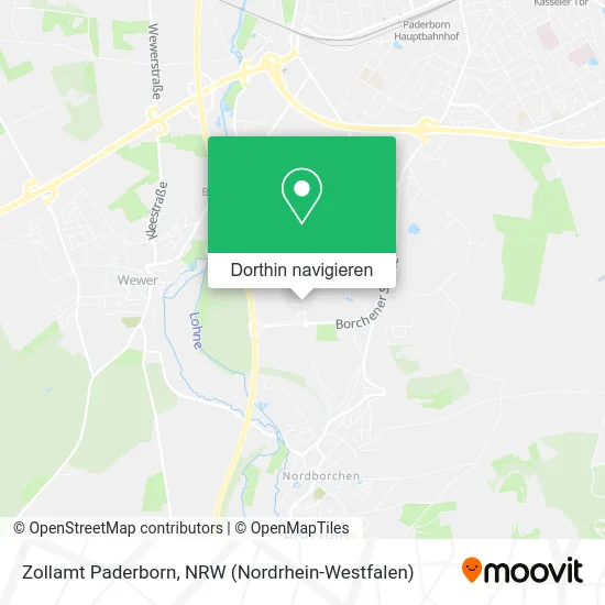 Zollamt Paderborn Karte