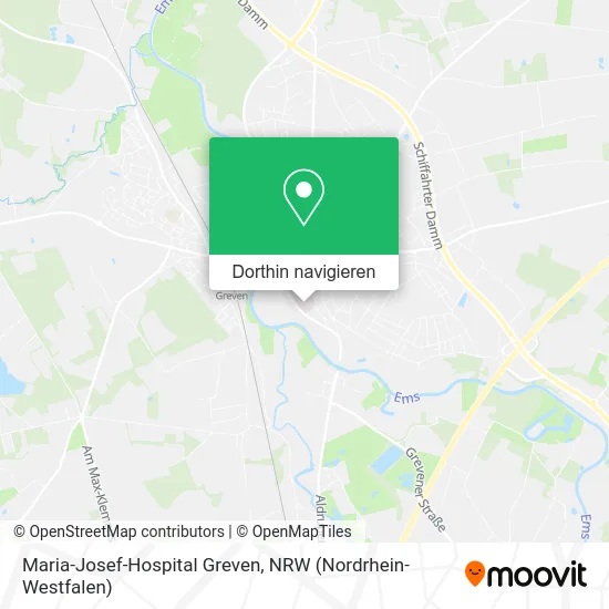 Maria-Josef-Hospital Greven Karte