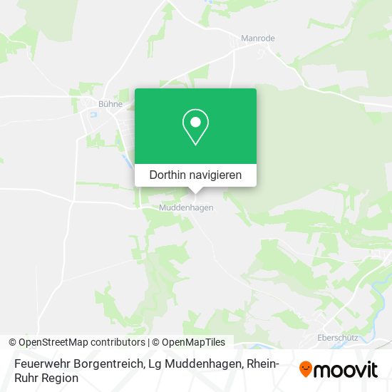 Feuerwehr Borgentreich, Lg Muddenhagen Karte