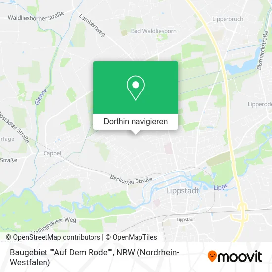 Baugebiet ""Auf Dem Rode"" Karte