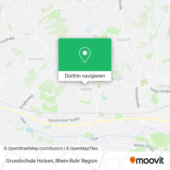 Grundschule Holsen Karte