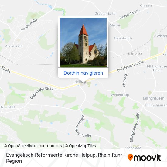 Evangelisch-Reformierte Kirche Helpup Karte