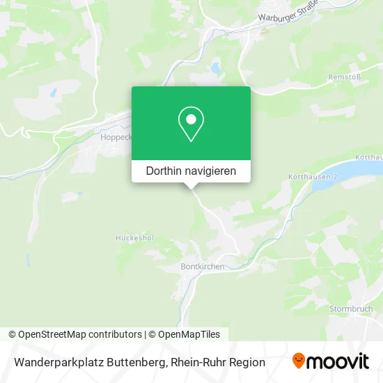 Wanderparkplatz Buttenberg Karte