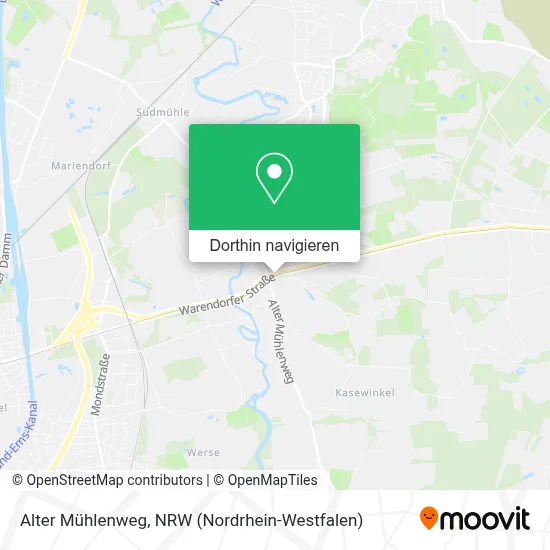 Alter Mühlenweg Karte