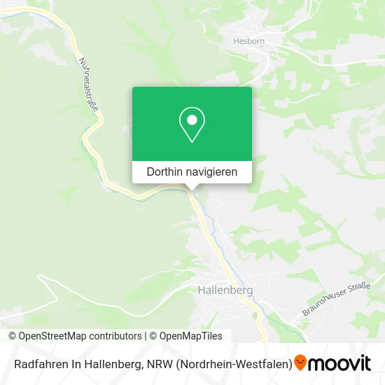 Radfahren In Hallenberg Karte