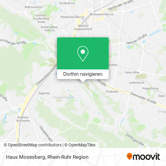 Haus Mosesberg Karte