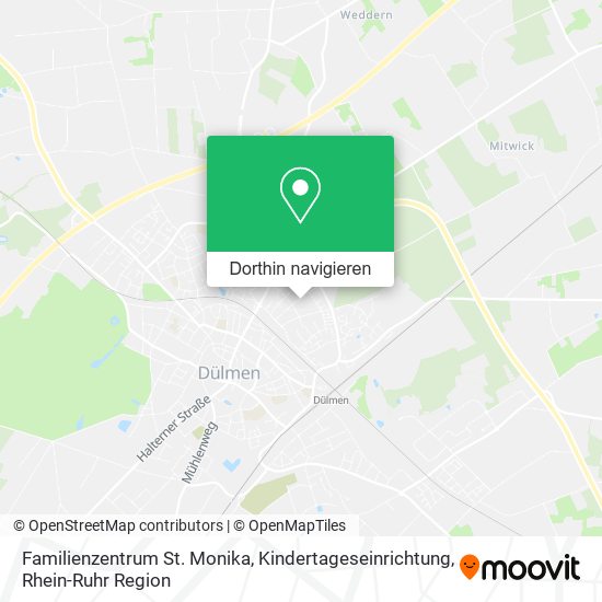 Familienzentrum St. Monika, Kindertageseinrichtung Karte