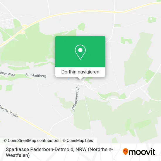 Sparkasse Paderborn-Detmold Karte