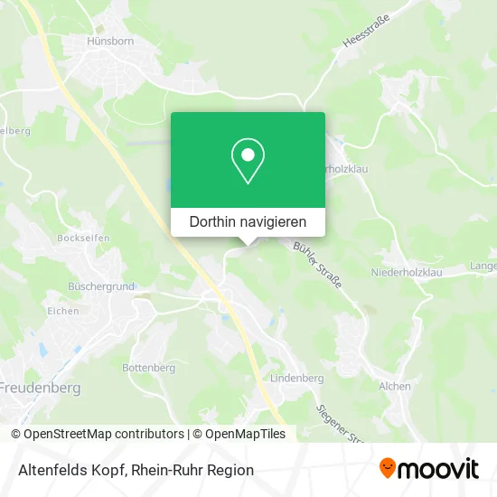 Altenfelds Kopf Karte