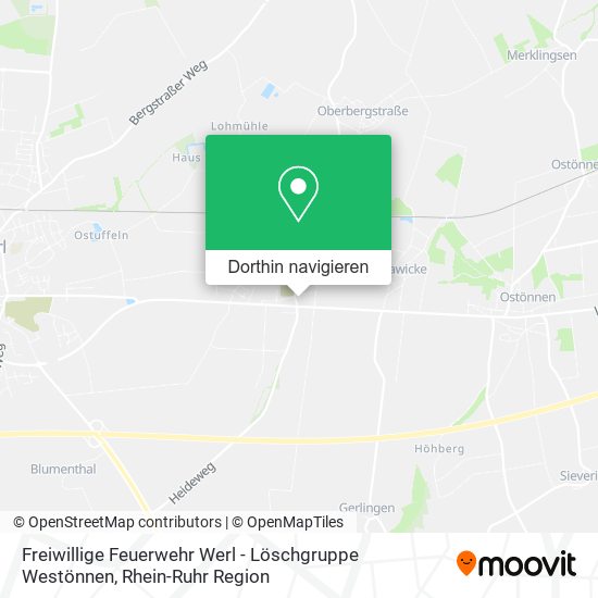 Freiwillige Feuerwehr Werl - Löschgruppe Westönnen Karte