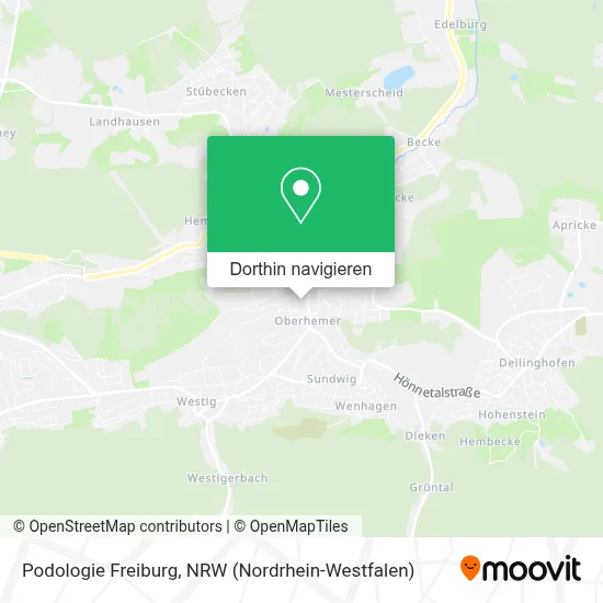 Podologie Freiburg Karte