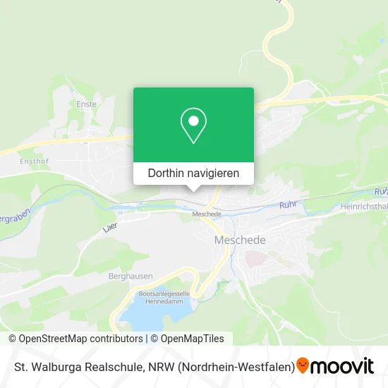 St. Walburga Realschule Karte
