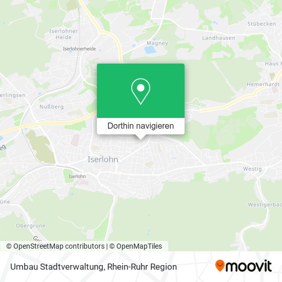 Umbau Stadtverwaltung Karte