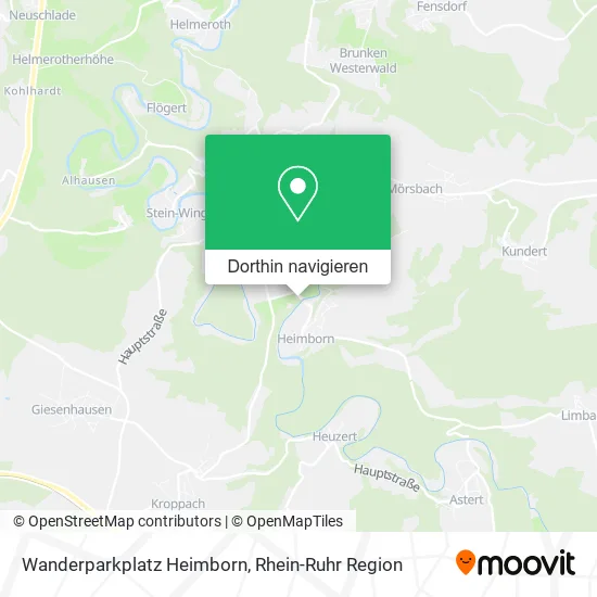 Wanderparkplatz Heimborn Karte