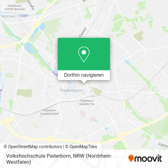 Volkshochschule Paderborn Karte