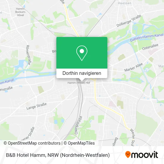 B&B Hotel Hamm Karte