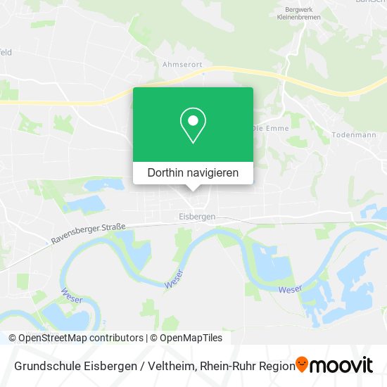 Grundschule Eisbergen / Veltheim Karte