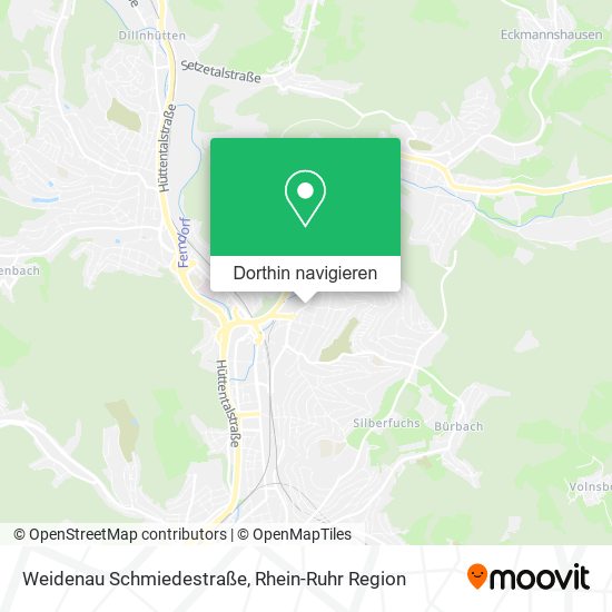 Weidenau Schmiedestraße Karte