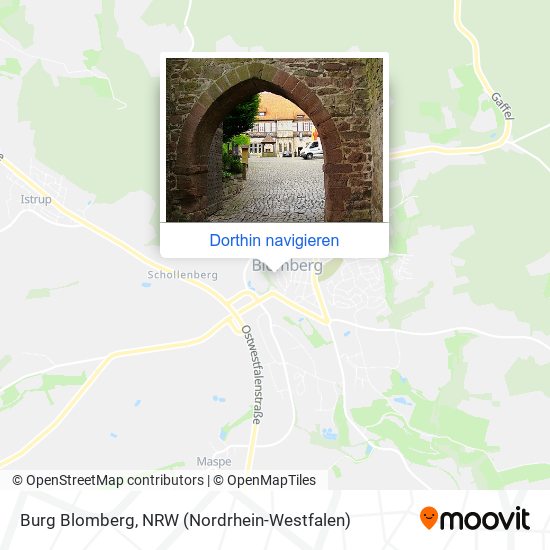 Burg Blomberg Karte