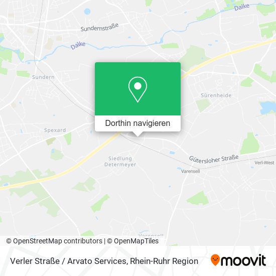 Verler Straße / Arvato Services Karte