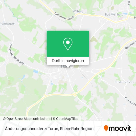 Änderungsschneiderei Turan Karte