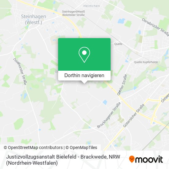 Justizvollzugsanstalt Bielefeld - Brackwede Karte