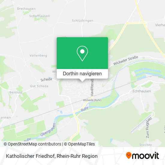 Katholischer Friedhof Karte