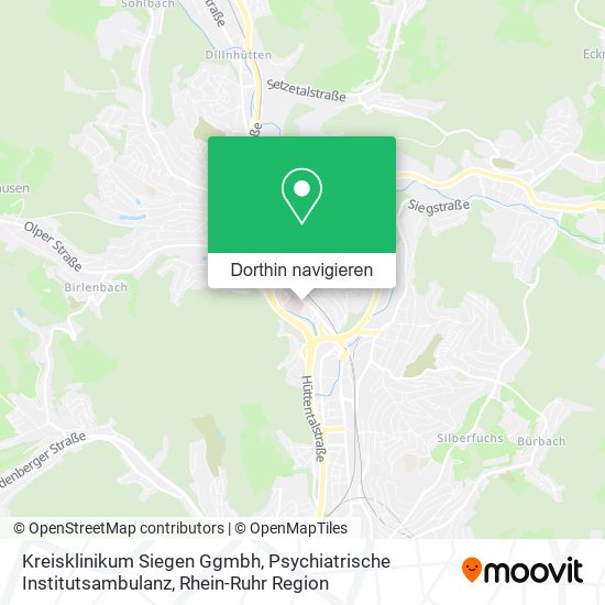 Kreisklinikum Siegen Ggmbh, Psychiatrische Institutsambulanz Karte