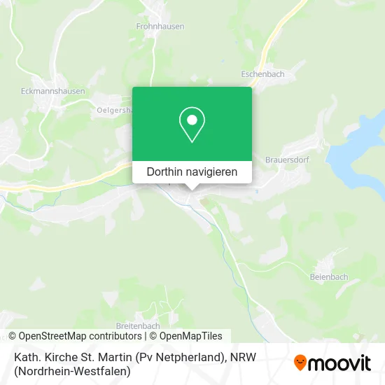 Kath. Kirche St. Martin (Pv Netpherland) Karte